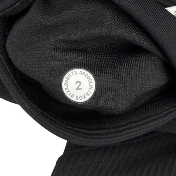 LULULEMON Ribbed High-Rise Yoga Short 8" Size 2 Black - Picture 4 of 6